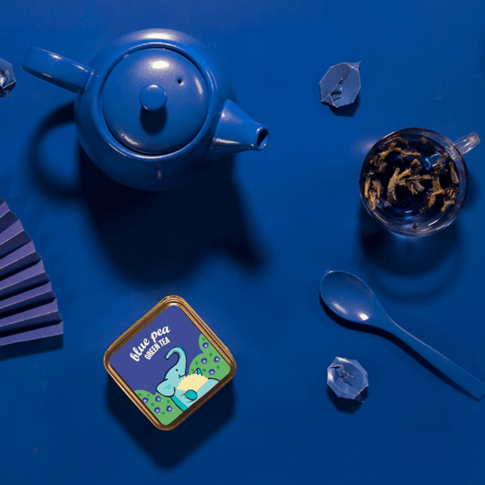 Blue Pea Green Tea - Tea Trunk
